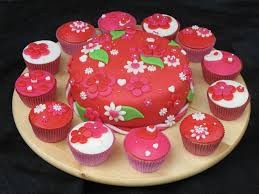 Aardbei cupcakes